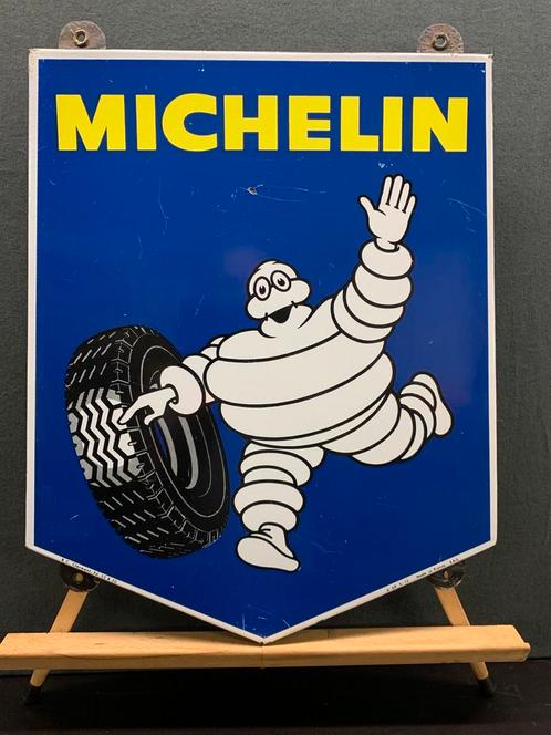 Emaille reclamebordje MICHELIN jaren50, Verzamelen, Merken en Reclamevoorwerpen, Gebruikt, Reclamebord, Ophalen