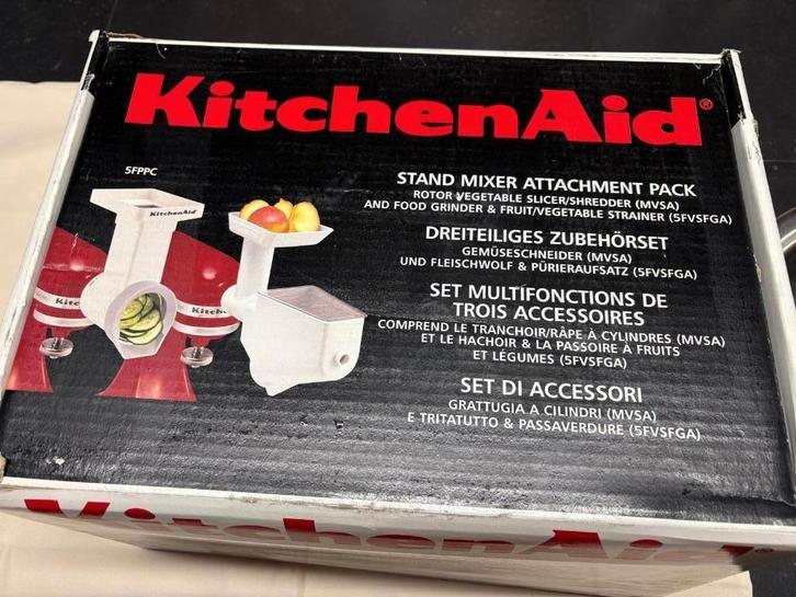 KitchenAid Mixerhulpstukkenpakket - malen en hakken, Electroménager, Mélangeurs, Comme neuf, Enlèvement