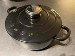 Zwarte gietijzeren braadpan SMEG, Huis en Inrichting, Keuken | Potten en Pannen, Ophalen of Verzenden, Nieuw, Gietijzer, Koekenpan of Braadpan