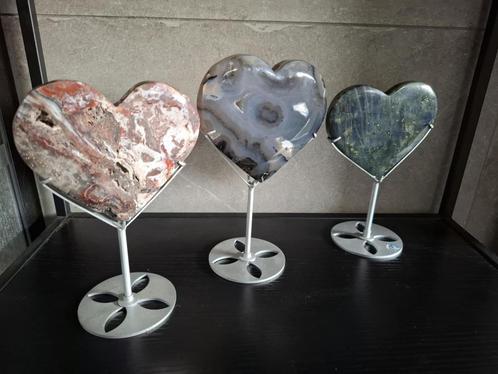 Laboriet agaat hart groot, Verzamelen, Mineralen en Fossielen, Mineraal, Ophalen of Verzenden