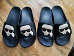 Slippers: Karl Lagerfeld IKON NFT KONDO, Ophalen of Verzenden, Zo goed als nieuw, Zwart, Slippers