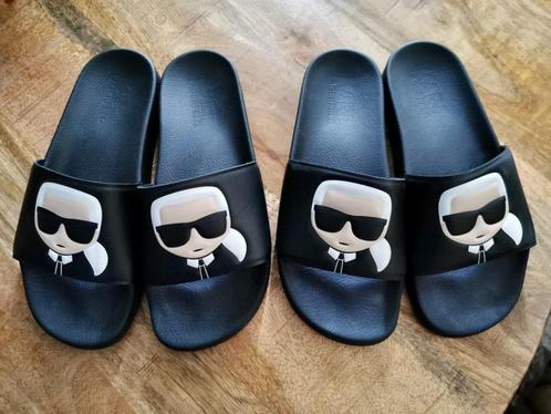Slippers: Karl Lagerfeld IKON NFT KONDO, Kleding | Dames, Schoenen, Zo goed als nieuw, Slippers, Zwart, Ophalen of Verzenden