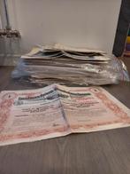Énorme lot d'actions, Postzegels en Munten, Aandelen en Waardepapieren, Ophalen