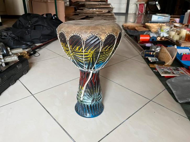 Djembé terre cuite, Musique & Instruments, Percussions, Comme neuf, Enlèvement ou Envoi