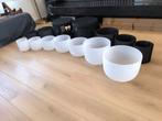 Kwarts kristal klankschalen set 7 chakra 432hz, Muziek en Instrumenten, Ophalen of Verzenden