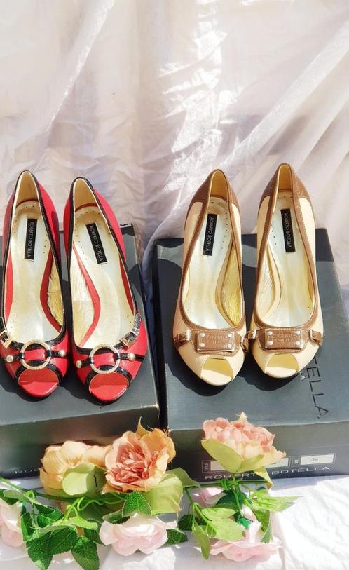 LOT  escarpins 🍒rouge et beige CUIR véritable T38🍒, Vêtements | Femmes, Chaussures, Neuf, Escarpins, Rouge, Enlèvement ou Envoi