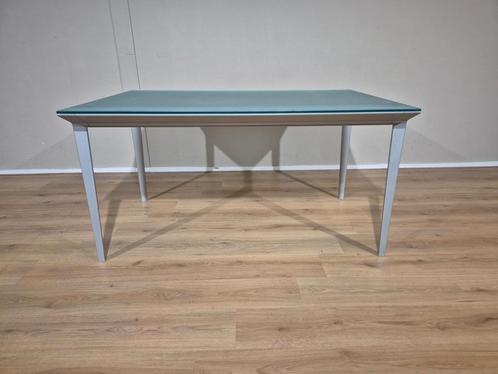 Cassina Artico 345 - Eettafel - Glas - Aluminium - Design, Huis en Inrichting, Tafels | Eettafels, Zo goed als nieuw, 50 tot 100 cm