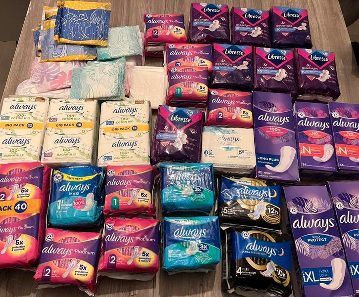 Lot maandverband en inlegkruisjes Always & Libresse, Handtassen en Accessoires, Uiterlijk | Lichaamsverzorging, Ophalen