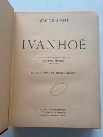 Livre, édition ancienne d’Ivanhoé de Walter Scott beschikbaar voor biedingen