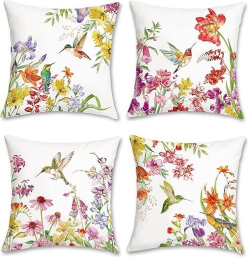 Set van 4 decoratieve kussenslopen SNELLE GRATIS LEVERING, Huis en Inrichting, Woonaccessoires | Kussens, Nieuw, Overige kleuren