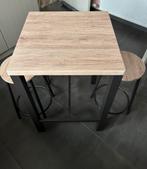 Hoge tafel met 2 krukken, Huis en Inrichting, Tafels | Statafels, Ophalen, Gebruikt