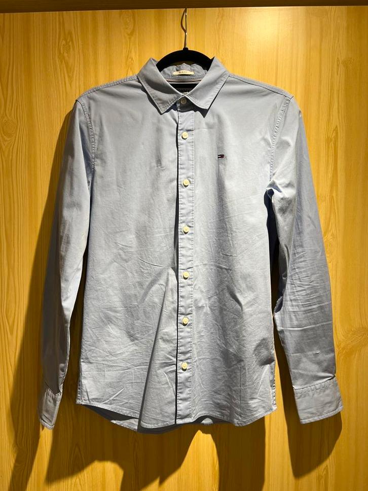 Lichtblauw hemd Tommy Jeans, Kleding | Heren, Overhemden, Gedragen, Blauw, Ophalen of Verzenden