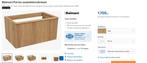 Balmani Forma zwevende onderkast 90x55 Teak, Doe-het-zelf en Bouw, Sanitair, Ophalen, Nieuw, Wastafel