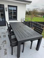 Tuinset met stoelen maxiteak, Tuin en Terras, Tuinsets en Loungesets, Ophalen, Tuinset