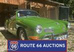 Volkswagen Karmann Ghia Cabriolet | 1973 | Route 66 Auctions, Auto's, Volkswagen, Zwart, Bedrijf, Handgeschakeld