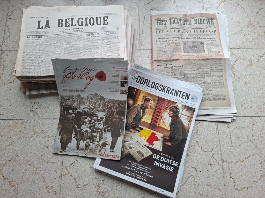 Oorlogskranten, Ophalen, Krant