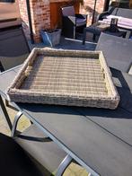 Rieten dienblad, Ophalen