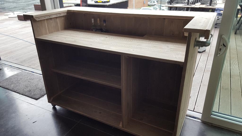 Maatwerk unieke buitenbar, toog van douglas of steigerhout, Ophalen, Nieuw