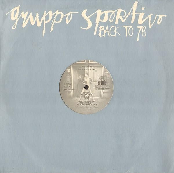 Gruppo Sportivo – Back To 78/ Vinyl lp --1978, 12 inch, Inclusief binnenhoes, Ophalen of Verzenden, 1970 - 1979