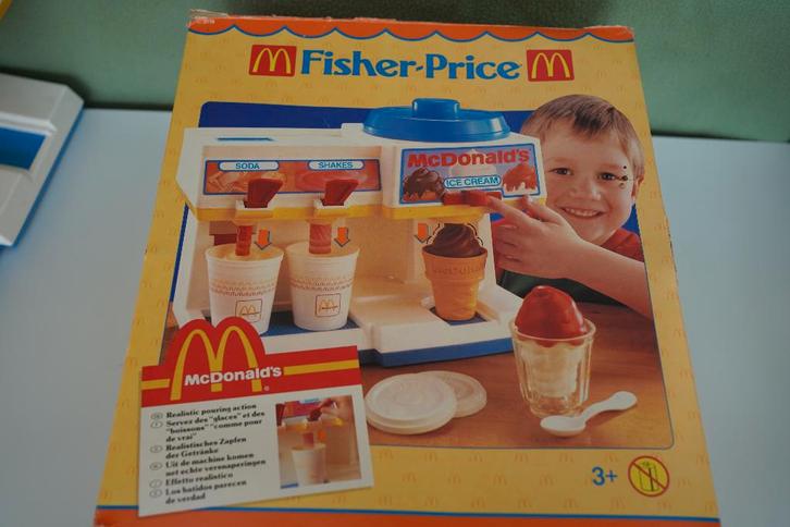 Fisher-Price McDonald's Ice Cream Maker Fun with Food serie, Kinderen en Baby's, Speelgoed | Speelkeukens, Gebruikt, Speelkeuken-accessoire