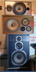 Haut-parleurs assortis, 2xB&W, 2xPioneer, 2xPhilips, Enlèvement, Utilisé, 60 à 120 watts, Bowers & Wilkins (B&W)