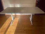 Wit/grijze tafel, Huis en Inrichting, Ophalen, Gebruikt, Bureau