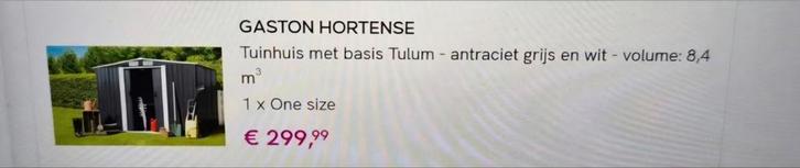 Metalen tuinhuis  nog in doos, Tuin en Terras, Tuinhuizen, Nieuw, Tuinhuis, Metaal, Minder dan 250 cm, 200 tot 400 cm, Ophalen