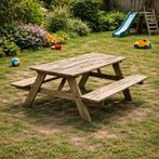 Picknicktafel, Ophalen, Zo goed als nieuw, Rechthoekig, Hout