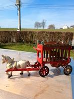 Ancien Jouet " Cheval avec Cage et Tigre 1950 ", Collections, Comme neuf