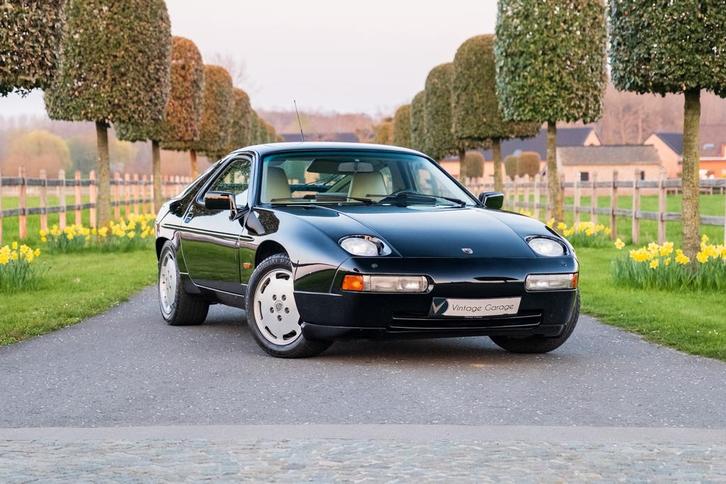 Porsche 928 S4 - 1987, Auto's, Porsche, Bedrijf, Te koop, Apple Carplay, Benzine, Coupé, 2 deurs, Automaat, Zwart, Beige, Leder