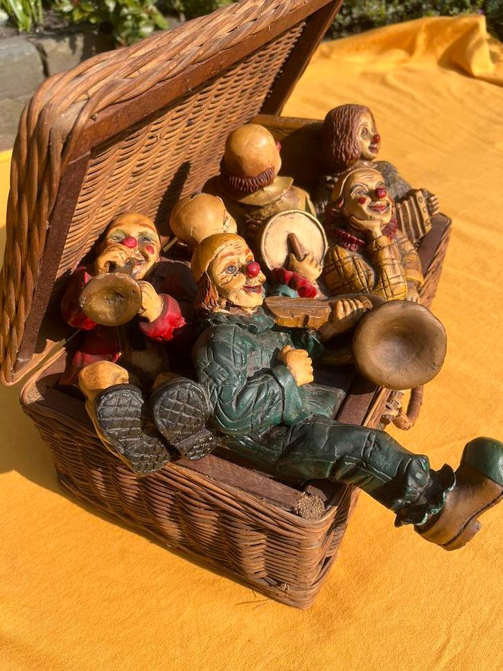 Vintage Clown orkest (60/70 er jaren), Verzamelen, Beelden en Beeldjes, Gebruikt, Ophalen of Verzenden