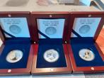 3 zilver stukken van 10€, Ophalen, Zilver, Losse munt, Zilver