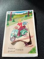 Carte Postale Vintage Middelkerke - Rare Dépliant Vespa, Envoi