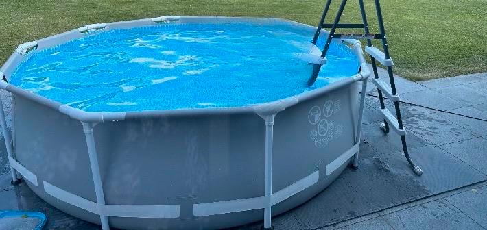 Zwembad Intex 305 cm met toebehoren, Tuin en Terras, Zwembaden, Gebruikt, Ophalen