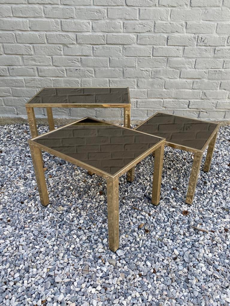 Tables d’appoints - gigognes Belgochrome - 1970, Antiquités & Art, Antiquités | Meubles | Tables, Enlèvement