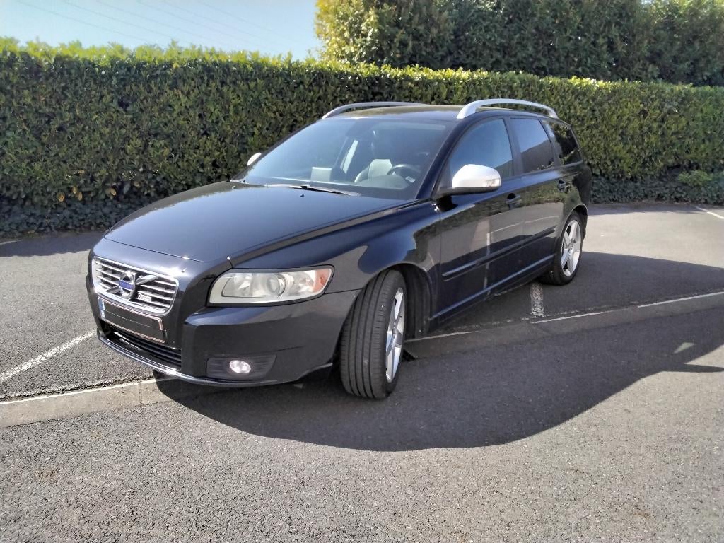 Volvo V50, Auto's, 4 cilinders, Parkeersensor, Zwart, Leder