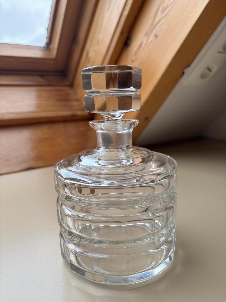 Karaf van Boheems geslepen kristal, kristallen stop, Antiek en Kunst, Antiek | Glaswerk en Kristal, Ophalen