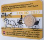 Coincard Slovakia 2 euros 2023 transport postal express, Timbres & Monnaies, Monnaies | Europe | Monnaies euro, Envoi, Slovaquie
