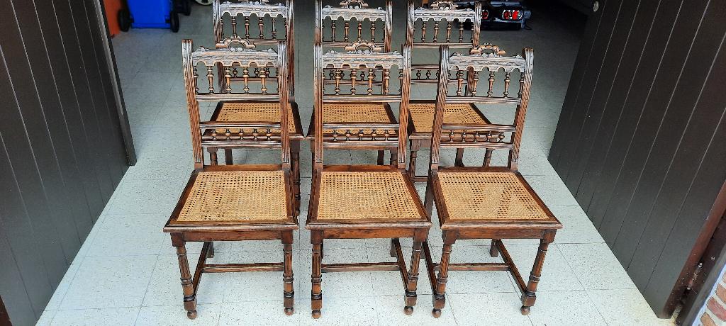 antieke stoelen, Antiquités & Art, Antiquités | Meubles | Chaises & Canapés, Enlèvement