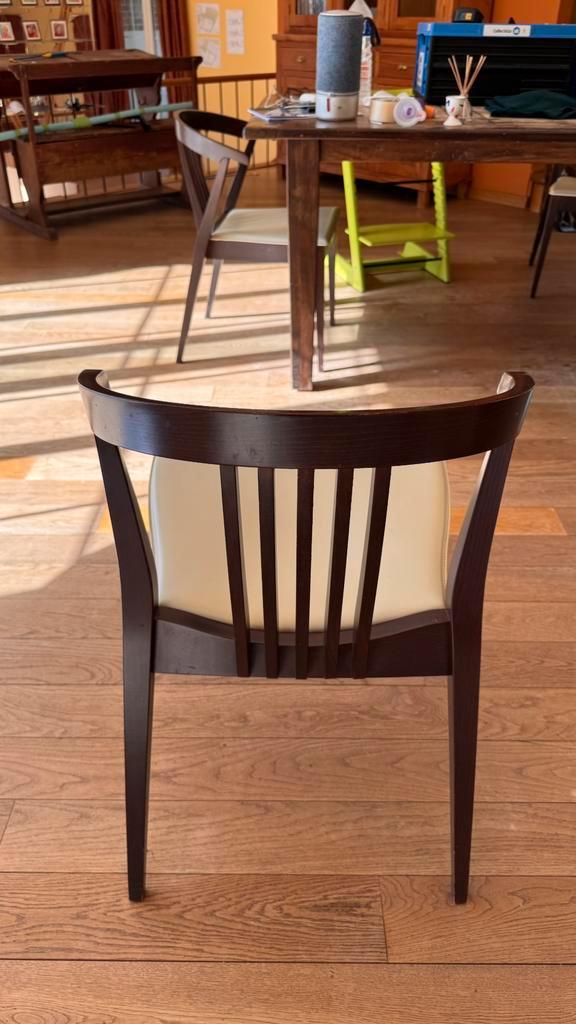 Ensemble de 4 chaises Calligaris — Qualité supérieure, Maison & Meubles, Chaises, Comme neuf, Cinq, Six Chaises ou plus, Bois