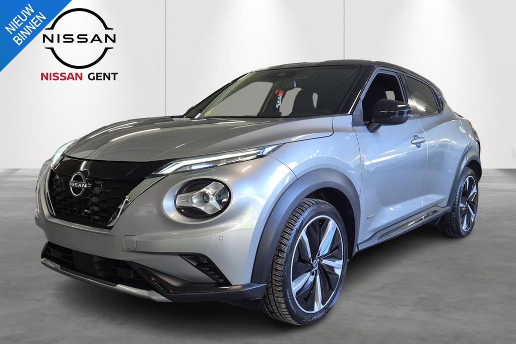 Nissan Juke 1.6 Hybrid 145 N-Design (automatique), Autos, Nissan, Argent ou Gris, 750 kg, Entreprise, 109 g/km