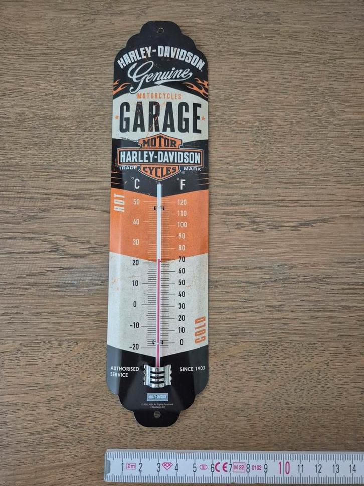 Harley-Davidson Thermometer – Vintage Look (Nostalgic-Art), Verzamelen, Overige Verzamelen, Ophalen