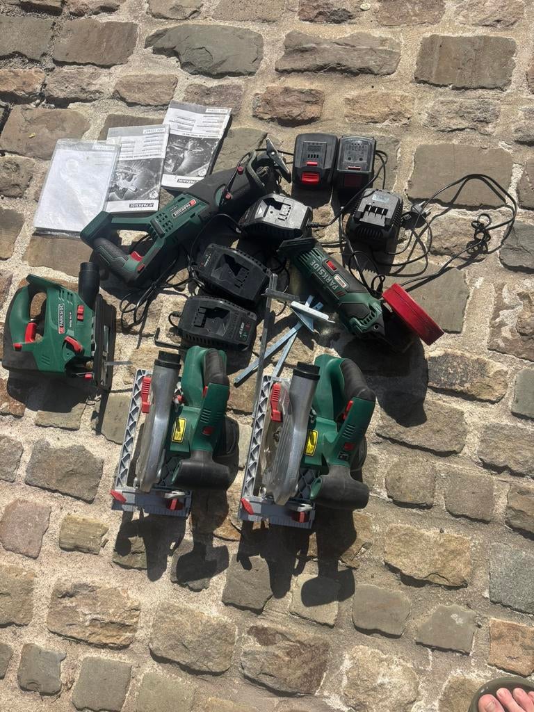 Lot machine parkside, Enlèvement, Comme neuf