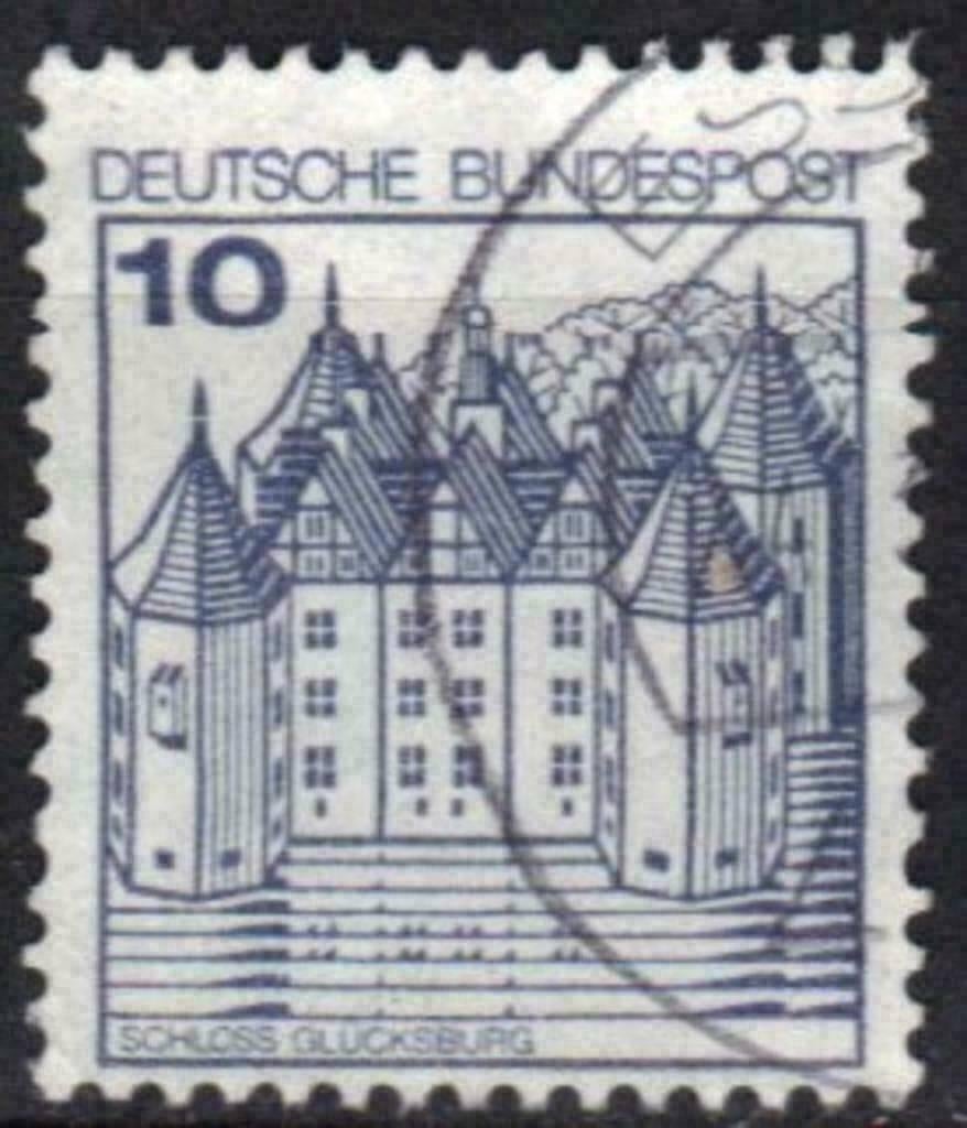 Duitsland Bundespost 1977 - Yvert 762 - Kastelen (ST), Verzenden, Gestempeld
