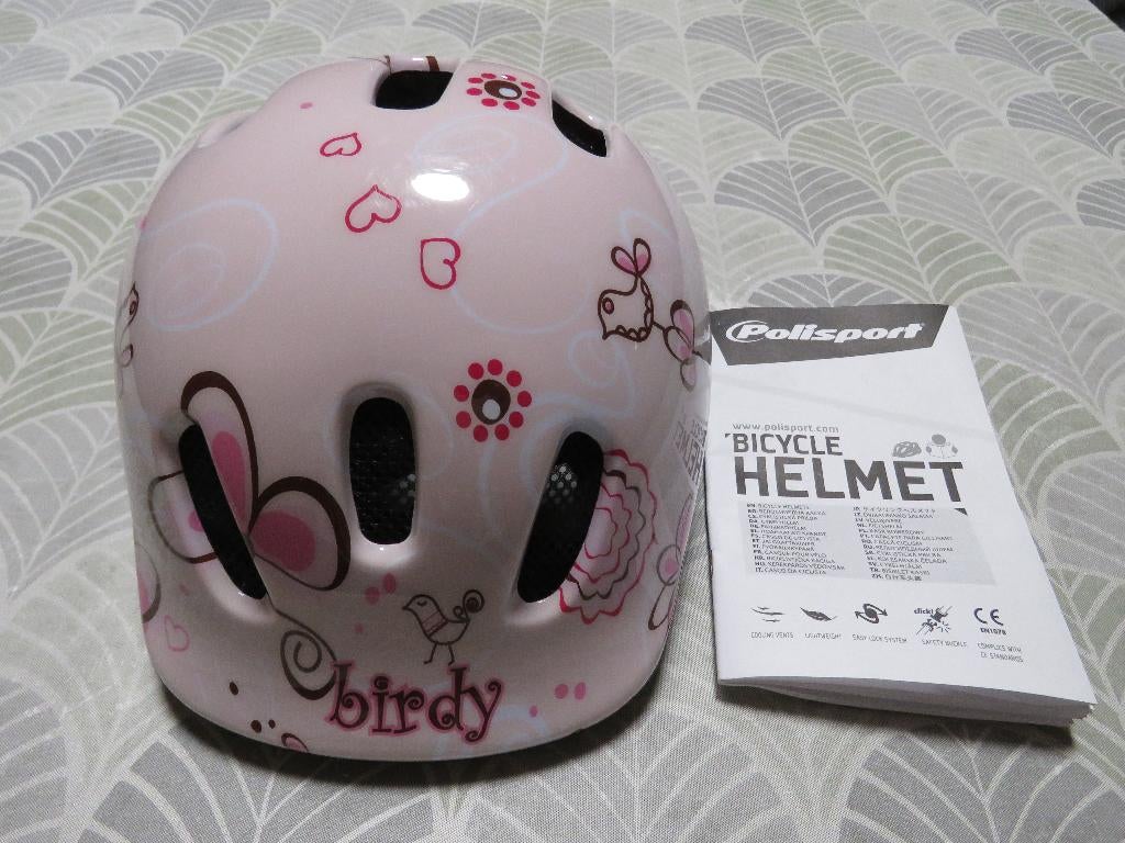 Kinderfietshelm Birdy polisport als nieuw., XXS, Jongen of Meisje, Ophalen of Verzenden, Zo goed als nieuw