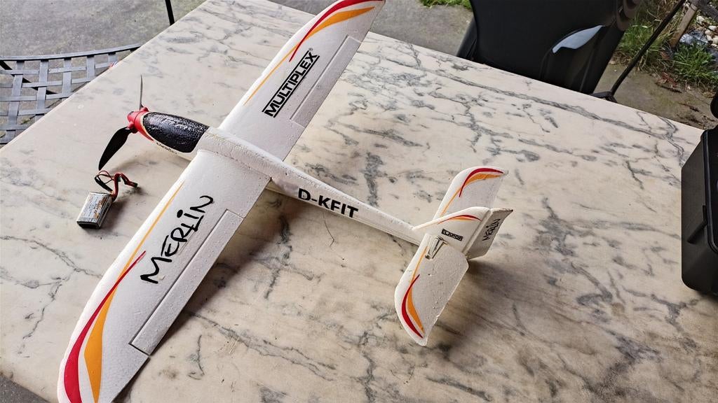 multiplex merlin met batterij., Hobby en Vrije tijd, Ophalen