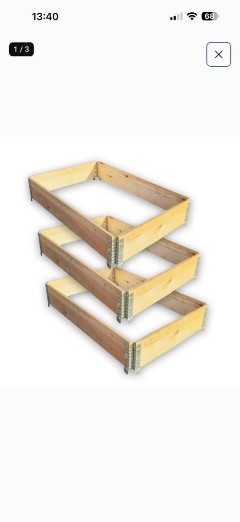 Rehausses de palette euro, Jardin & Terrasse, Produits de culture, Comme neuf, Enlèvement