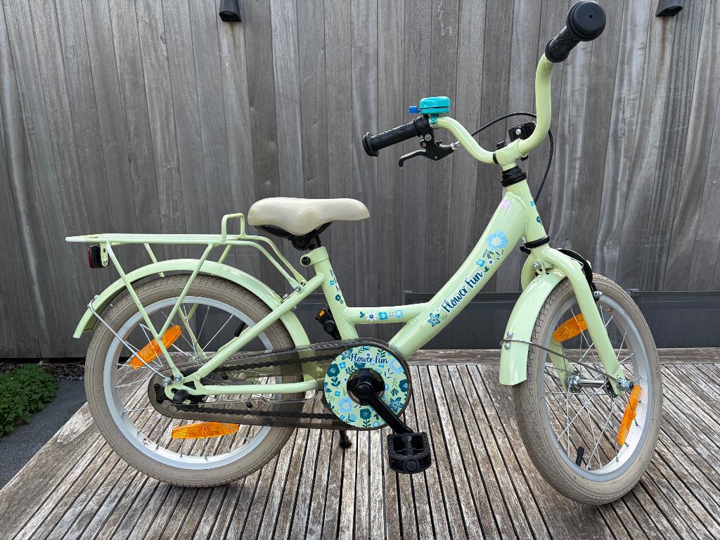 Zeer mooi en net Kinderfietsje 16 inch, Ophalen, Terugtraprem, BikeFun Kids (BFK), 16 tot 20 inch