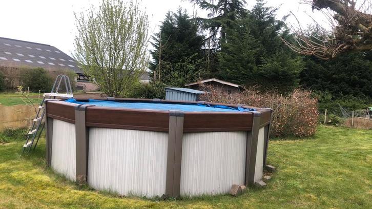 Volledig zwembad met installatie, Tuin en Terras, Zwembaden, Gebruikt, Opzetzwembad, Ophalen