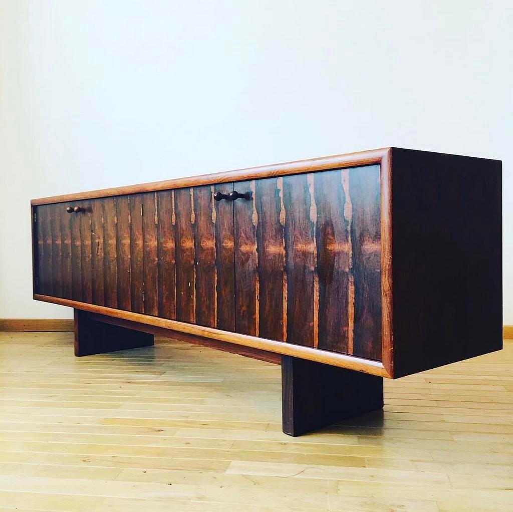 Gordon Russell Marlow palissander dressoir Credenza van Ma, Ophalen, Zo goed als nieuw
